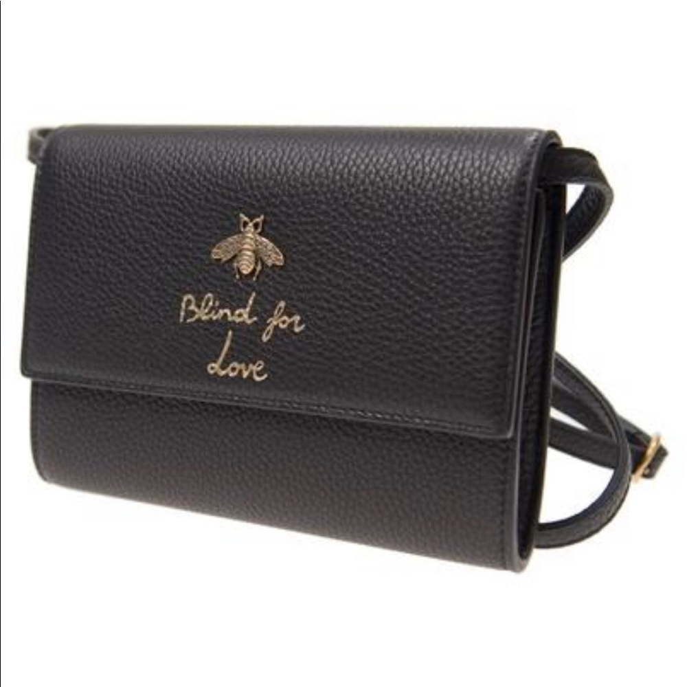 Gucci Cellarius "Blind for Love" Crossbody in Nero NEW IN BOX - Picture 2 of 7